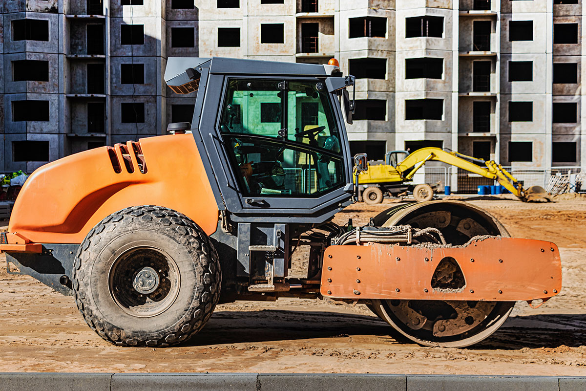 rodillo apisonadora de maquinaria pesada